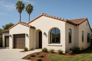 Why are most buildings made of stucco in San Diego